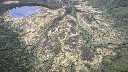 The landscape of Flores Island in the Azores