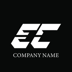  EC Logo Design Vector Template EC Letter Logo Design