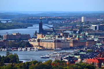 Stockholm city skyline