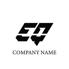 EQ Logo Design Vector Template EQ Letter Logo Design.