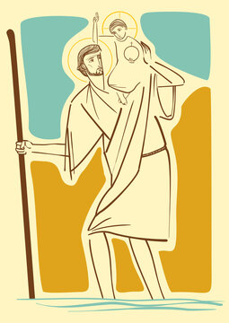 Saint Christopher, the patron saint of travelers