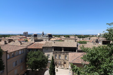 Vue d'ensemble de Bollene, ville de Bollene, departement du Vaucluse, France