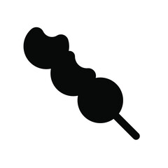 Meat ball icon. Black icon. Icon food. Vector illustration.