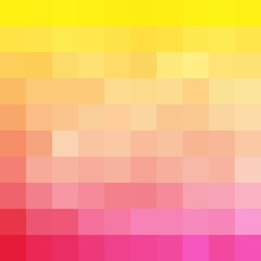 Abstract pink and yellow mosaic background. Vector background. Blue and pink mosaic. Pixel art background.	