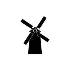 Windmill icon isolated on white background