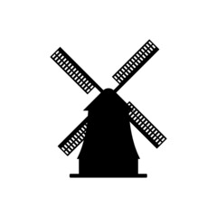 Windmill icon isolated on white background