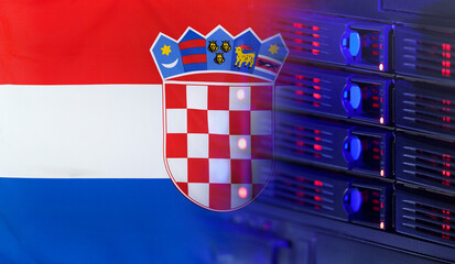Technology Concept with Flag of Croatia