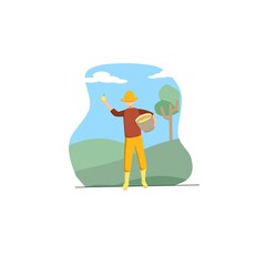 someone who has picked the fruit