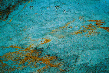 Fototapeta na wymiar Abstract color sand texture at kaolin mine