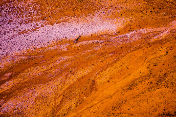 Abstract color sand texture at kaolin mine