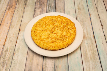Great Spanish omelette cooked in a popular Spanish tapas bar with a very guiry crowd