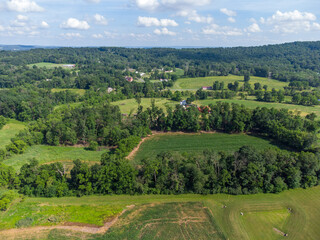Rolling Hills and Farmland