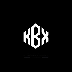 KBX letter logo design with polygon shape. KBX polygon logo monogram. KBX cube logo design. KBX hexagon vector logo template white and black colors. KBX monogram, KBX business and real estate logo. 