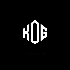 Fototapeta premium KDG letter logo design with polygon shape. KDG polygon logo monogram. KDG cube logo design. KDG hexagon vector logo template white and black colors. KDG monogram, KDG business and real estate logo. 