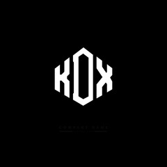KDX letter logo design with polygon shape. KDX polygon logo monogram. KDX cube logo design. KDX hexagon vector logo template white and black colors. KDX monogram, KDX business and real estate logo. 