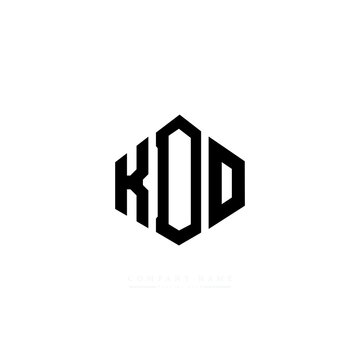 KDO letter logo design with polygon shape. KDO polygon logo monogram. KDO cube logo design. KDO hexagon vector logo template white and black colors. KDO monogram, KDO business and real estate logo. 