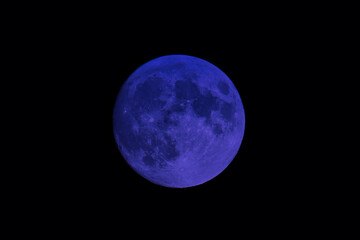 A Full Blue Moon in summer time