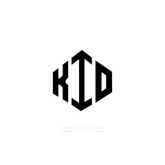 KIO letter logo design with polygon shape. KIO polygon logo monogram. KIO cube logo design. KIO hexagon vector logo template white and black colors. KIO monogram, KIO business and real estate logo. 