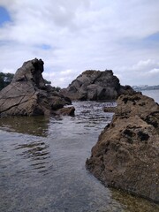 rocks in the sea