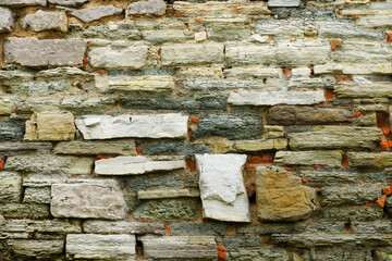 Ancient stone wall background.