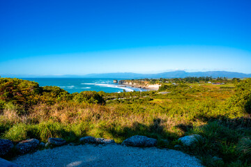 Fototapeta na wymiar Beautiful view from Cape Foulwind in West Post NZ