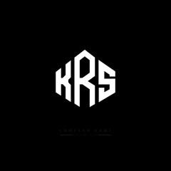 KRS letter logo design with polygon shape. KRS polygon logo monogram. KRS cube logo design. KRS hexagon vector logo template white and black colors. KRS monogram, KRS business and real estate logo. 