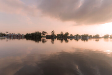 The Vecht river on a summer evening