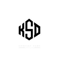 KSD letter logo design with polygon shape. KSD polygon logo monogram. KSD cube logo design. KSD hexagon vector logo template white and black colors. KSD monogram, KSD business and real estate logo. 