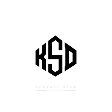 KSD letter logo design with polygon shape. KSD polygon logo monogram. KSD cube logo design. KSD hexagon vector logo template white and black colors. KSD monogram, KSD business and real estate logo. 