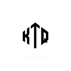 KTQ letter logo design with polygon shape. KTQ polygon logo monogram. KTQ cube logo design. KTQ hexagon vector logo template white and black colors. KTQ monogram, KTQ business and real estate logo. 