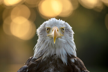 Bald eagle (Haliaeetus leucocephalus) bird portrait