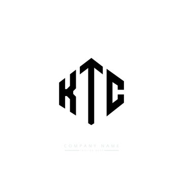 KTC letter logo design with polygon shape. KTC polygon logo monogram. KTC cube logo design. KTC hexagon vector logo template white and black colors. KTC monogram, KTC business and real estate logo. 