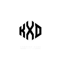KXD letter logo design with polygon shape. KXD polygon logo monogram. KXD cube logo design. KXD hexagon vector logo template white and black colors. KXD monogram, KXD business and real estate logo. 