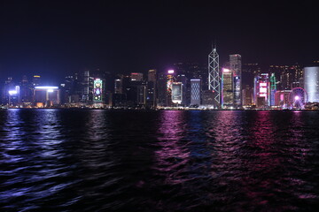 Fototapeta premium city skyline at night