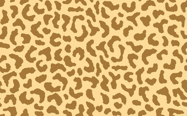 Abstract modern leopard seamless pattern. Animals trendy background. Beige and brown decorative vector stock illustration for print, card, postcard, fabric, textile. Modern ornament of stylized skin