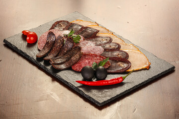 Meat and sausages mix plate