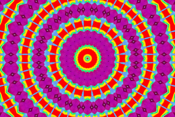 Abstract colorful kaleidoscopic graphic background