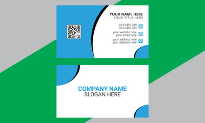 Modern creative business card and name card design template, simple clean vector illustration.