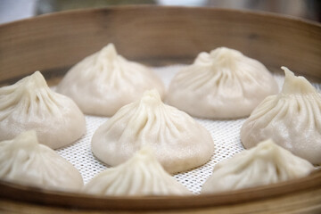 Fototapeta na wymiar Xiao long bao soup dumpling buns