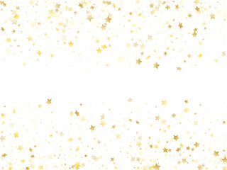 Magic gold sparkle texture vector star background.