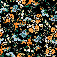 liberty floral pattern, perfect for fabrics and decoration © D&R studio