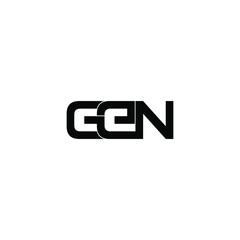 gen letter original monogram logo design
