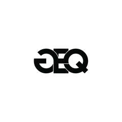geq letter original monogram logo design