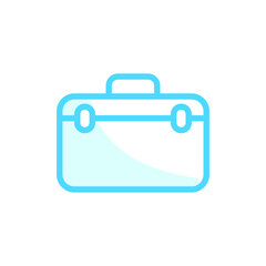 Vector illustration of briefcase icon design template