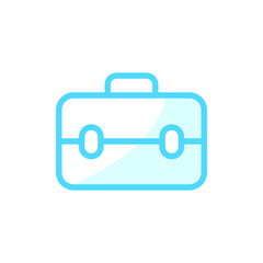 Vector illustration of briefcase icon design template