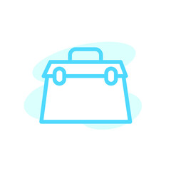 Vector illustration of briefcase icon design template