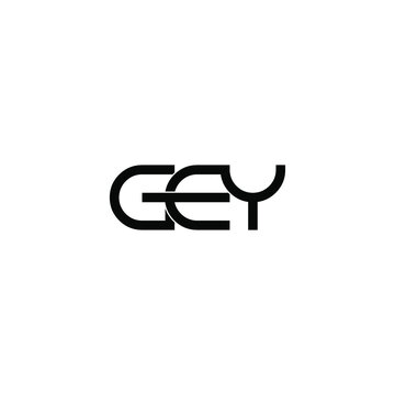 gey letter original monogram logo design