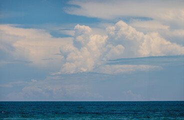 Naklejka na ściany i meble Storm clouds over Florida coast