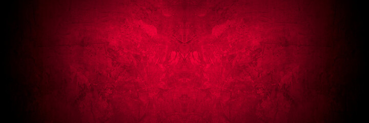 Old wall texture cement black red  background abstract dark color design are light with white gradient background.