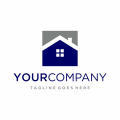 Real estate logo design template vector icon illustration.